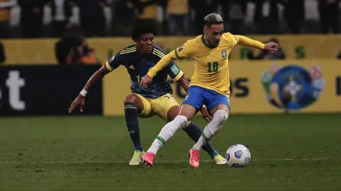 SP – Sao Paulo – 11/11/2021 – ELIMINATORIAS COPA DO MUNDO 2022, BRASIL X COLOMBIA – Antony jogador do Brasil durante partida contra o Colombia no estadio Arena Corinthians pelo campeonato Eliminatorias Copa do Mundo 2022. Foto: Ettore Chiereguini/AGIF