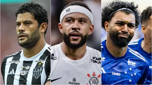 Estrelas do Brasileirão 2025. Foto: Thiago Ribeiro/Marcello Zambrana/Fernando Moreno/AGIF