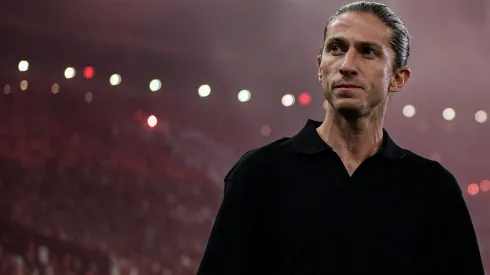 Filipe Luís técnico do Flamengo durante partida contra o Corinthians no estádio Maracanã pelo campeonato Copa Do Brasil 2024. Foto: Thiago Ribeiro/AGIF