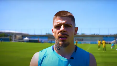Jorge em entrevista ao Grêmio. Foto: Reprodução/Grêmio TV