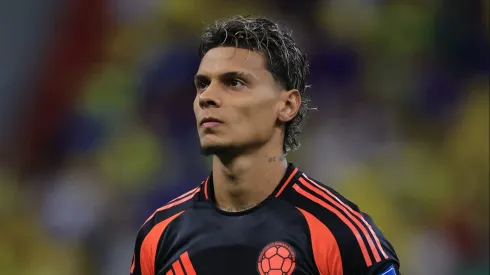 Ríos durante a peleja contra a Seleção Brasileira.