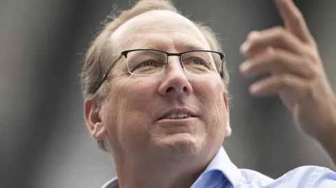 John Textor proprietário da SAF do Botafogo antes da partida contra o Fluminense no estádio Engenhão pelo campeonato Brasileiro A 2022. Foto: Jorge Rodrigues/AGIF
