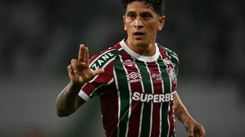 Germán Cano marcou um golaço de cabeça para dar vitória ao Fluminense diante do Once Caldas – Foto: Divulgação/Conmebol
