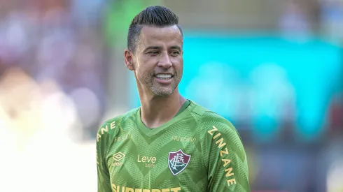 Fábio, goleiro do Fluminense, durante partida contra o Nova Iguaçu, pelo Campeonato Carioca. Foto: Thiago Ribeiro/AGIF.