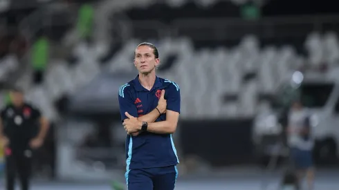  Filipe Luís técnico do Flamengo durante partida contra o Vasco no estádio Engenhão pelo campeonato Carioca 2025. Foto: Thiago Ribeiro/AGIF
