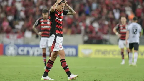 RJ – RIO DE JANEIRO – 09/04/2025 – COPA LIBERTADORES 2025, FLAMENGO X CORDOBA – Pedro jogador do Flamengo durante partida contra o Cordoba no estadio Maracana pelo campeonato Copa Libertadores 2025. Foto: Thiago Ribeiro/AGIF