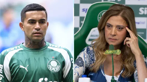 Dudu rebateu Leila Pereira novamente e negou que tenha xingado a presidente do Palmeiras – Foto: Marcello Zambrana e Ettore Chiereguini/AGIF