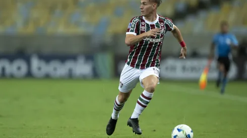 Lavega jogador do Fluminense durante partida contra o San Jose no estádio Maracanã pelo campeonato Copa Sul-americana 2025. Foto: Jorge Rodrigues/AGIF