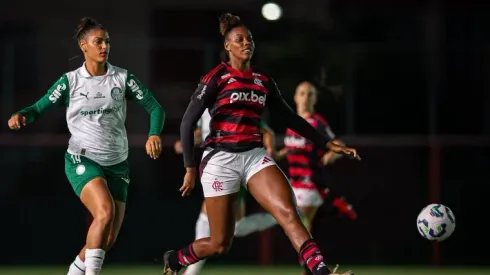 Flamengo perdeu para o Palmeiras na quinta rodada – Foto: Paula Reis / CRF