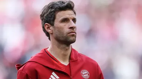 Thomas Müller durante partida entre Bayern de Munique e Borussia Dortmund, pela Bundesliga. Foto: Maja Hitij