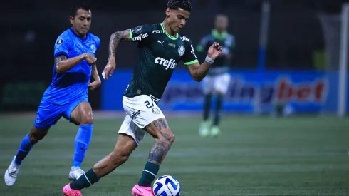 SP – SAO PAULO – 29/06/2023 – LIBERTADORES 2023, PALMEIRAS X BOLIVAR – Richard Rios jogador do Palmeiras durante partida contra o Bolivar no estadio Arena Allianz Parque pelo campeonato Libertadores 2023. Foto: Ettore Chiereguini/AGIF
