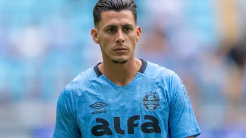 RS – PORTO ALEGRE – 13/04/2025 – BRASILEIRO A 2025, GREMIO X FLAMENGO – Cristian Pavon jogador do Gremio durante partida contra o Flamengo no estadio Arena do Gremio pelo campeonato Brasileiro A 2025. Foto: Liamara Polli/AGIF