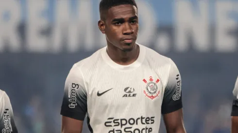 PR – CURITIBA – 07/08/2024 – COPA DO BRASIL 2024, GREMIO X CORINTHIANS – Felix Torres jogador do Corinthians durante partida contra o Gremio no estadio Couto Pereira pelo campeonato Copa Do Brasil 2024. Foto: Robson Mafra/AGIF