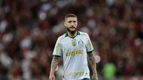 Ze Rafael jogador do Palmeiras durante partida contra o Flamengo no estadio Maracana pelo campeonato Brasileiro A 2024. Foto: Thiago Ribeiro/AGIF
