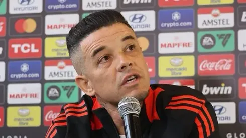 D'Alessandro em entrevista coletiva. Foto Ricardo Duarte/internacional