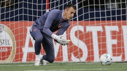 O goleiro Vitor Eudes fez boas defesas na partida. Foto: Lucas Merçon/Fluminense FC