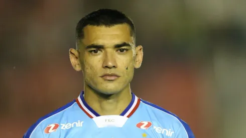 PB – JOAO PESSOA – 07/03/2024 – COPA DO NORDESTE 2024, BOTAFOGO-PB X FORTALEZA – Santos goleiro do Fortaleza durante a partida contra o Botafogo-PB, pela Copa do Nordeste 2024, no estadio do Almeidao em Joao Pessoa (PB), nesta quarta-feira (7).