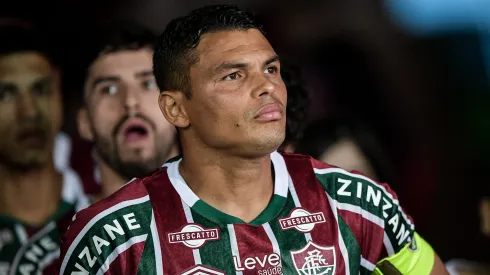Thiago Silva jogador do Fluminense durante partida contra o Juventude no estádio Maracanã pelo campeonato Copa Do Brasil 2024. Foto: Thiago Ribeiro/AGIF