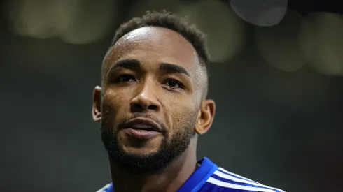 Rafa Silva jogador do Mirassol comemora seu gol durante partida contra o Cuiabá no estádio Mineirão pelo campeonato Brasileiro A 2024. Foto: Gilson Lobo/AGIF