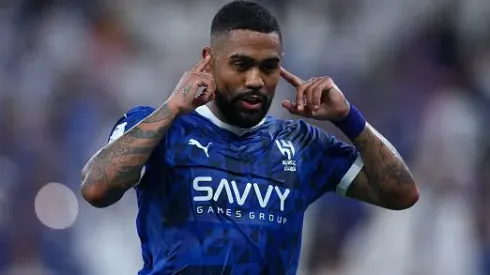 Malcom comemorando gol pelo Al-Hilal contra Gwangju, pela AFC Champions League. Foto: Yasser Bakhsh