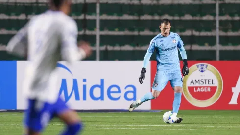 Vitor Eudes, goleiro do Fluminense, durante partida contra o GV San José-BOL, pela Copa Sul-Americana. Foto: Marcelo Gonçalves/Fluminense.