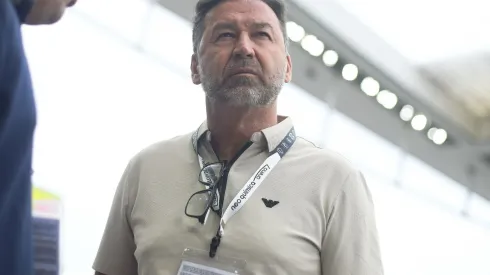 Augusto Melo presidente do Corinthians durante partida do Futebol da Esperança, no estádio Neo Química Arena, neste domingo (13). Foto: Reinaldo Campos/AGIF Foto: Reinaldo Campos/AGIF