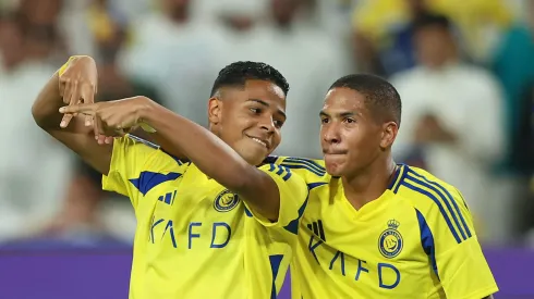 Wesley fez parceria com Ângelo por pouco tempo no Al-Nassr e será emprestado ao Botafogo – Foto: Yasser Bakhsh/Getty Images