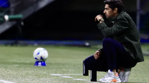 Abel Ferreira técnico do Palmeiras durante partida contra o Bolivar no estádio Arena Allianz Parque pelo campeonato Copa Libertadores 2025. Foto: Marcello Zambrana/AGIF