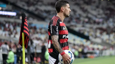 De Arrascaeta jogador do Flamengo durante partida contra o Botafogo-PB no estádio Maracanã pelo campeonato Copa Do Brasil 2025. Foto: Thiago Ribeiro/AGIF