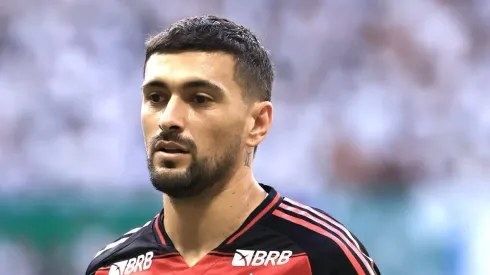 SP – SAO PAULO – 25/05/2025 – BRASILEIRO A 2025, PALMEIRAS X FLAMENGO – De Arrascaeta jogador do Flamengo durante partida contra o Palmeiras no estadio Arena Allianz Parque pelo campeonato Brasileiro A 2025.