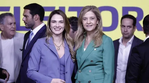 Michelle Ramalho, vice da CBF, e Leila Pereira, presidente do Palmeiras. Foto: Rafael Ribeiro