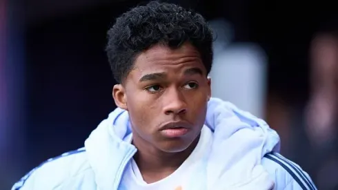 Endrick durante partida entre Osasuna e Real Madrid, pela La Liga. Foto: Manuel Serrano Arce