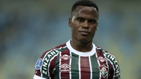 Jhon Arias em ação pelo Fluminense na Sul-Americana – Foto: Jorge Rodrigues/AGIF