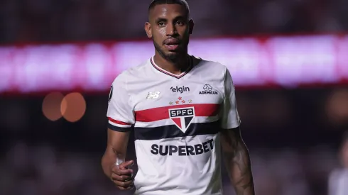 SP – SAO PAULO – 27/05/2025 – COPA LIBERTADORES 2025, SAO PAULO X TALLERES – Andre Silva jogador do Sao Paulo durante partida contra o Talleres no estadio Morumbi pelo campeonato Copa Libertadores 2025. Foto: Ettore Chiereguini/AGIF