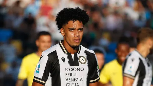 Brenner durante partida da Udinese na Serie A