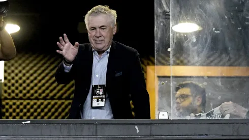 RJ – RIO DE JANEIRO – 27/05/2025 – COPA LIBERTADORES 2025, BOTAFOGO X UNIVERSIDAD DE CHILE – Carlo Ancelotti, novo Tecnico da Selecao Brasileira antes da partida entre Botafogo e o Universidad de Chile no estadio Engenhao pelo campeonato Copa Libertadores 2025. Foto: Alexandre Loureiro/AGIF