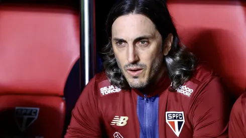 SP – SAO PAULO – 27/05/2025 – COPA LIBERTADORES 2025, SAO PAULO X TALLERES – Luis Zubeldia tecnico do Sao Paulo durante partida contra o Talleres no estadio Morumbi pelo campeonato Copa Libertadores 2025. Foto: Marcello Zambrana/AGIF