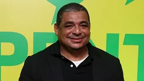 Vampeta, comenttarista, ex-jogador e pentacampeão com a Seleção Brasileira – Foto: Buda Mendes/Getty Images