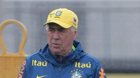 SP – SAO PAULO – 03/06/2025 – BRASIL, TREINO – Carlo Ancelotti treinador do Brasil durante treino no Centro de Treinamento CT Joaquim Grava. 
