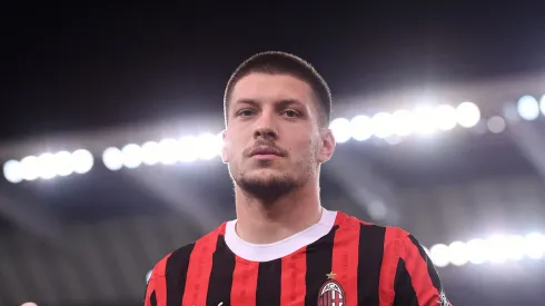 UDINE, ITALY – APRIL 11: Luka Jovic of AC Milan during the Serie A match between Udinese and AC Milan at Stadio Friuli on April 11, 2025 in Udine, Italy. (Photo by Alessandro Sabattini/Getty Images)