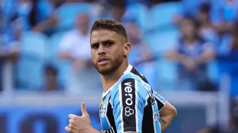 RS – PORTO ALEGRE – 01/02/2025 – GAUCHO 2025, GREMIO X SAO LUIZ-RS – Cuellar jogador do Gremio durante partida contra o Sao Luiz-RS no estadio Arena do Gremio pelo campeonato Gaucho 2025.