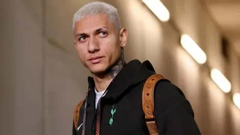 Richarlison antes de partida entre TSG 1899 e Tottenham, pela UEFA Europa League. Foto: Alex Grimm