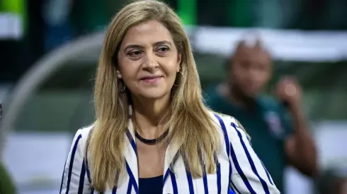 Leila Pereira acompanhando a equipe do Palmeiras – Foto: Fabio Giannelli/AGIF