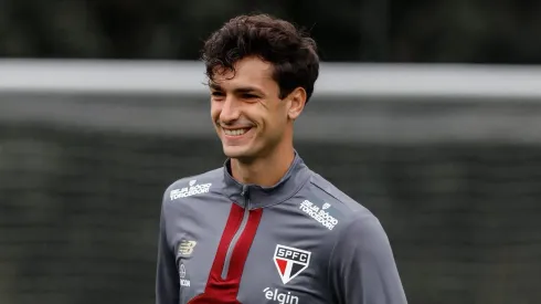 Dinenno durante seus primeiros treinos no CT da Barra Funda