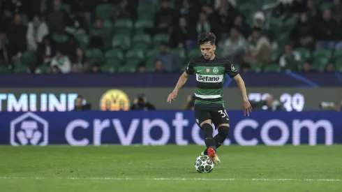 LISBON, PORTUGAL – FEBRUARY 12: Biel Teixeira of Sporting CP makes is debut in Sporting CP team during the UEFA Champions League 2024/25 League Knockout Play-off First Leg match between Sporting Clube de Portugal and Borussia Dortmund at on February 12, 2025 in Lisbon, Portugal. (Photo by Carlos Rodrigues/Getty Images)