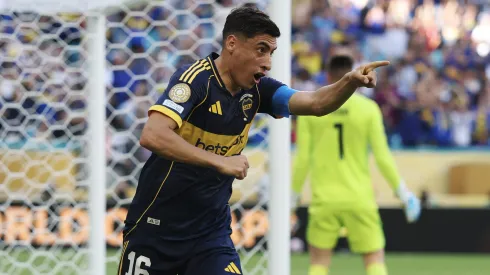 MIAMI GARDENS, FLORIDA – JUNE 16: Miguel Merentiel #16 of CA Boca Juniors celebrates after scoring his team's first goal during the FIFA Club World Cup 2025 group C match between CA Boca Juniors and SL Benfica at Hard Rock Stadium on June 16, 2025 in Miami Gardens, Florida. (Photo by Dan Mullan/Getty Images)