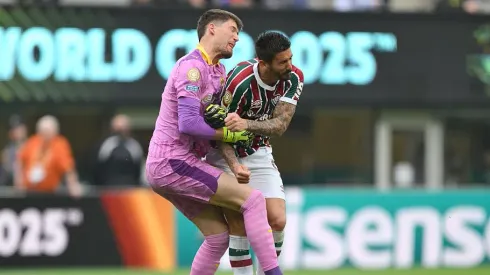 Everaldo pelo Fluminense contra o Borussia Dortmund. Foto: David Ramos/Getty Images