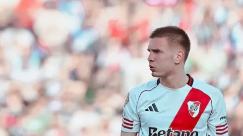 Mastantuono em ação pelo River Plate contra o Monterrey – Foto: Reprodução/River Plate