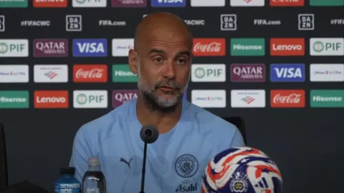 Pep Guardiola em entrevista coletiva no Mundial de Clubes – Divulgação/Manchester City