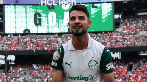 Flaco López comemorando pelo Palmeiras no Mundial de Clubes – Foto: Cesar Greco/Palmeiras